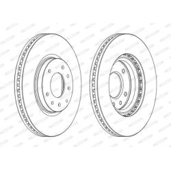 Stabdžių diskas FERODO DDF1768C