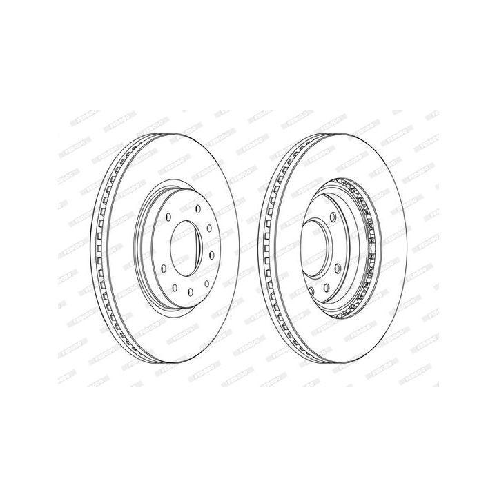 Stabdžių diskas FERODO DDF1768C