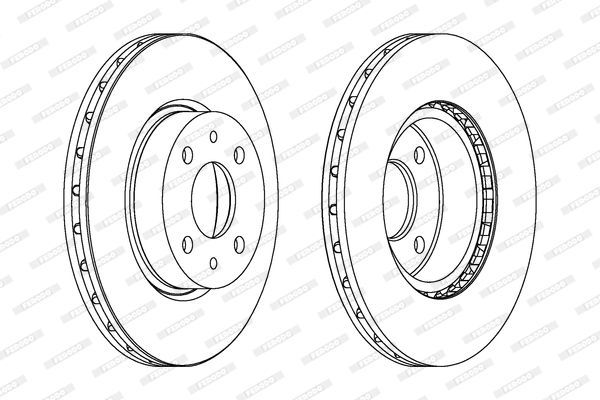 Stabdžių diskas FERODO DDF178