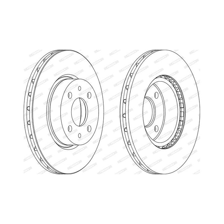 Stabdžių diskas FERODO DDF178