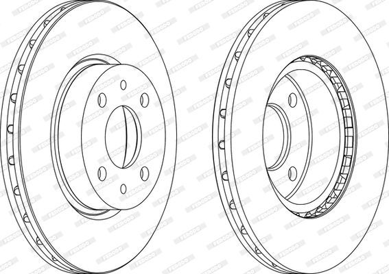 Stabdžių diskas FERODO DDF178