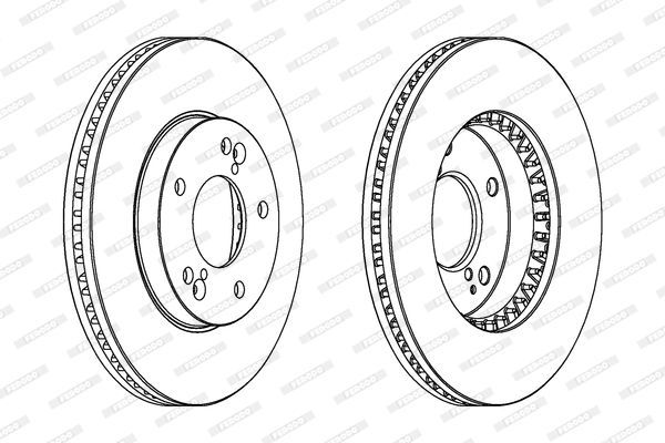 Stabdžių diskas FERODO DDF1786
