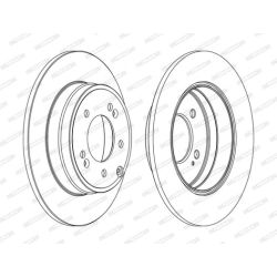 Stabdžių diskas FERODO DDF1787C