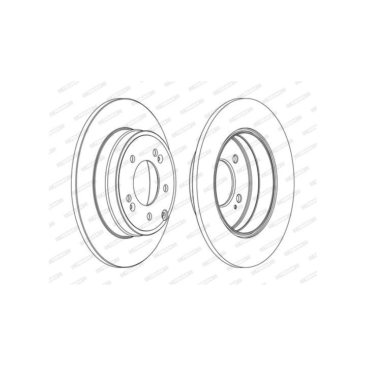 Stabdžių diskas FERODO DDF1787C