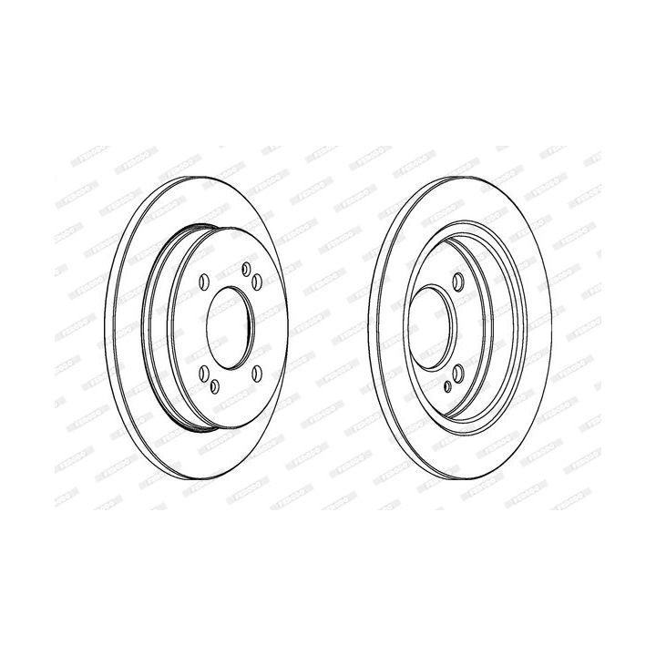 Stabdžių diskas FERODO DDF1793C