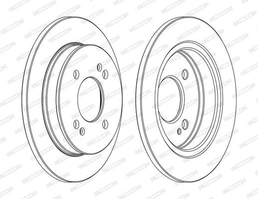 Stabdžių diskas FERODO DDF1793C