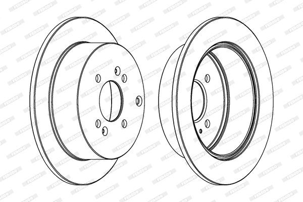 Stabdžių diskas FERODO DDF1794C-1