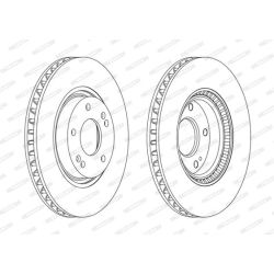 Stabdžių diskas FERODO DDF1795C