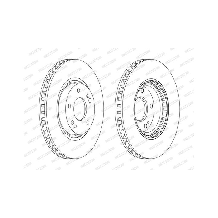 Stabdžių diskas FERODO DDF1795C