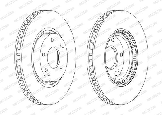 Stabdžių diskas FERODO DDF1795C