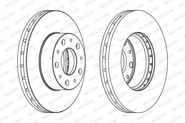 Stabdžių diskas FERODO DDF1800C