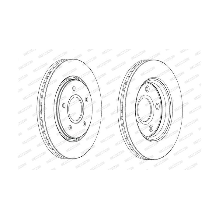 Stabdžių diskas FERODO DDF1807C