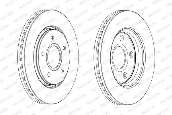 Stabdžių diskas FERODO DDF1807C