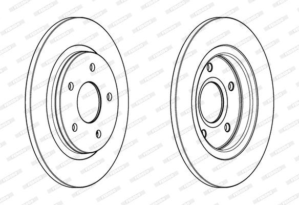 Stabdžių diskas FERODO DDF1808C