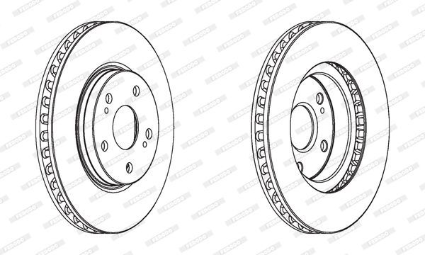 Stabdžių diskas FERODO DDF1814C