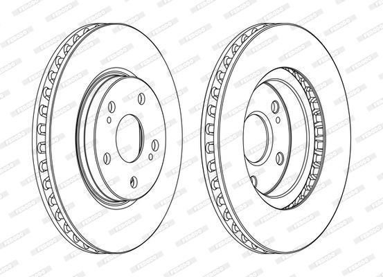 Stabdžių diskas FERODO DDF1814C