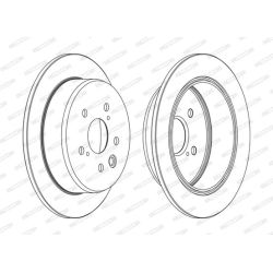 Stabdžių diskas FERODO DDF1815C