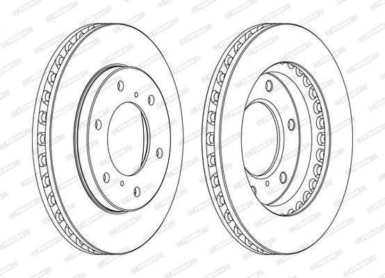 Stabdžių diskas FERODO DDF1818C