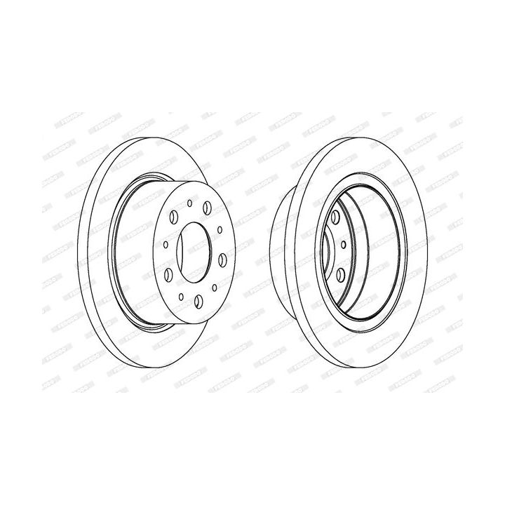 Stabdžių diskas FERODO DDF1823-1