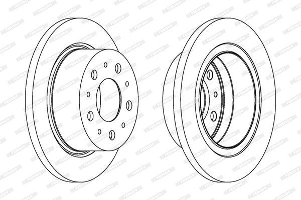 Stabdžių diskas FERODO DDF1823-1