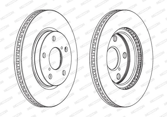 Stabdžių diskas FERODO DDF1838