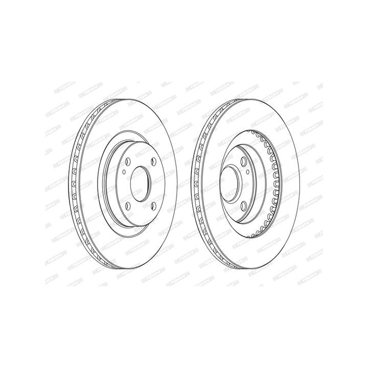 Stabdžių diskas FERODO DDF1839C