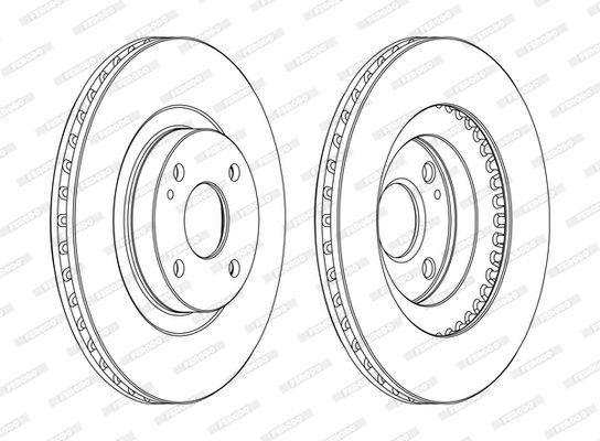 Stabdžių diskas FERODO DDF1839C