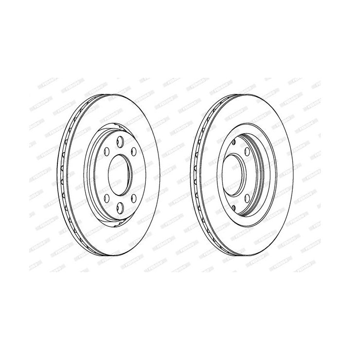 Stabdžių diskas FERODO DDF186