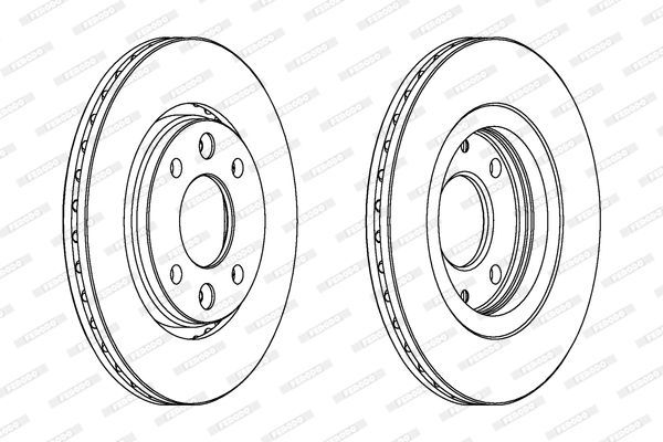 Stabdžių diskas FERODO DDF186