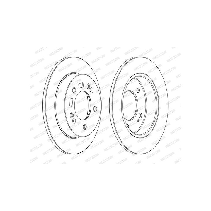 Stabdžių diskas FERODO DDF1874C