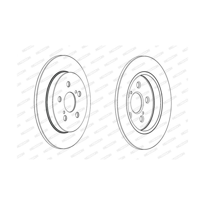 Stabdžių diskas FERODO DDF1875C