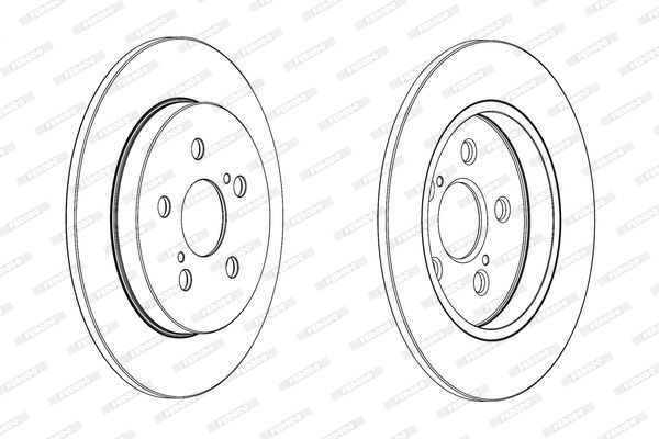 Stabdžių diskas FERODO DDF1875C