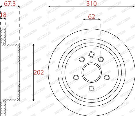 Stabdžių diskas FERODO DDF1878C