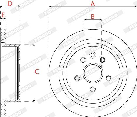Stabdžių diskas FERODO DDF1878C