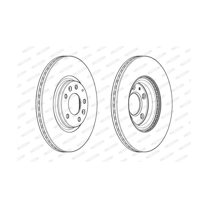 Stabdžių diskas FERODO DDF1880C