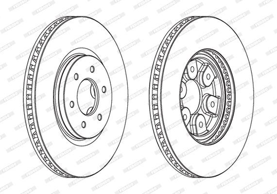 Stabdžių diskas FERODO DDF1902