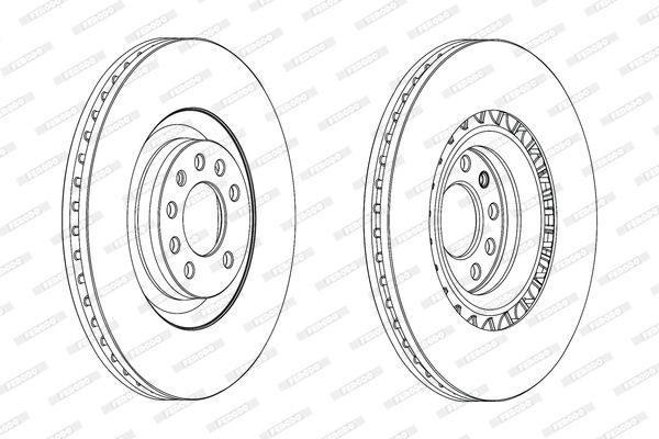 Stabdžių diskas FERODO DDF1909C