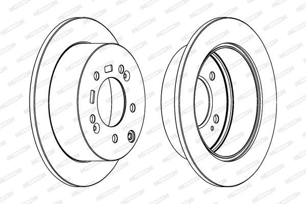 Stabdžių diskas FERODO DDF1945