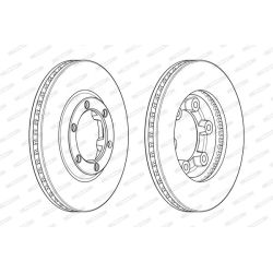 Stabdžių diskas FERODO DDF1946C