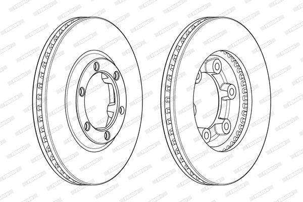Stabdžių diskas FERODO DDF1946C