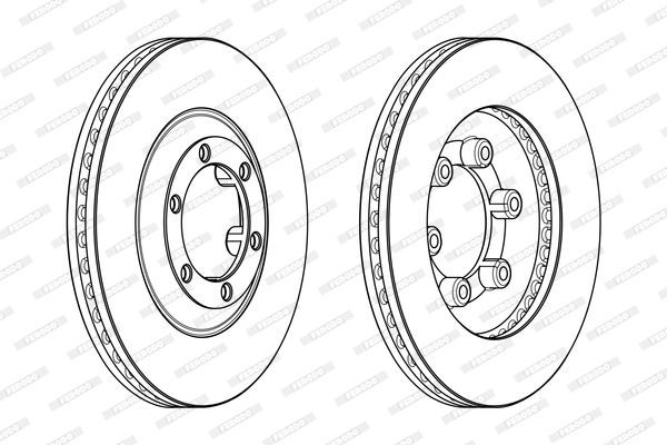Stabdžių diskas FERODO DDF1947C
