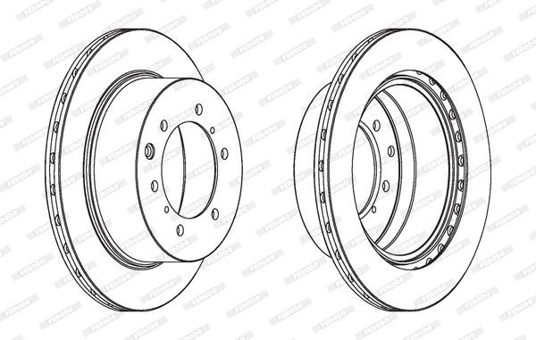 Stabdžių diskas FERODO DDF1954