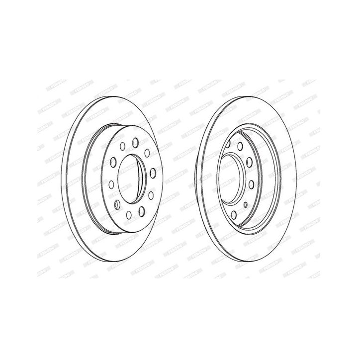 Stabdžių diskas FERODO DDF1955