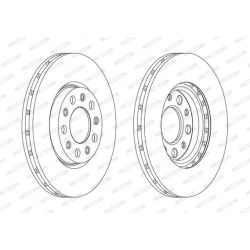 Stabdžių diskas FERODO DDF1956C