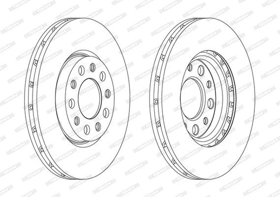 Stabdžių diskas FERODO DDF1956C