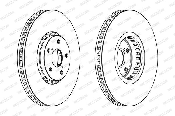 Stabdžių diskas FERODO DDF1957LC-1