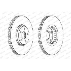 Stabdžių diskas FERODO DDF1957RC-1