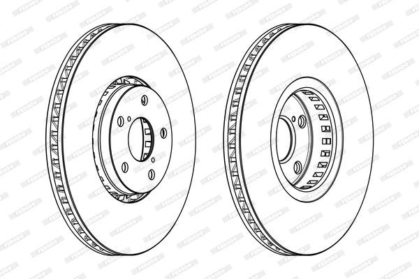 Stabdžių diskas FERODO DDF1957RC-1