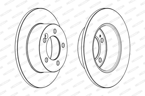 Stabdžių diskas FERODO DDF1976C