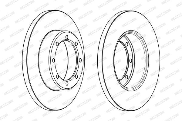 Stabdžių diskas FERODO DDF1977C